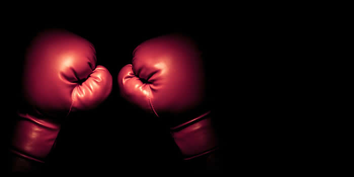 A pair of boxing gloves