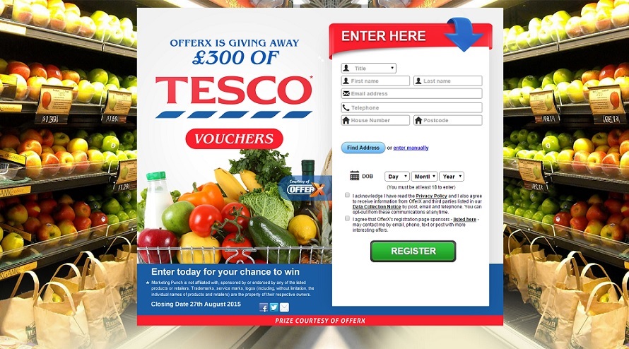 Tesco Landing Page